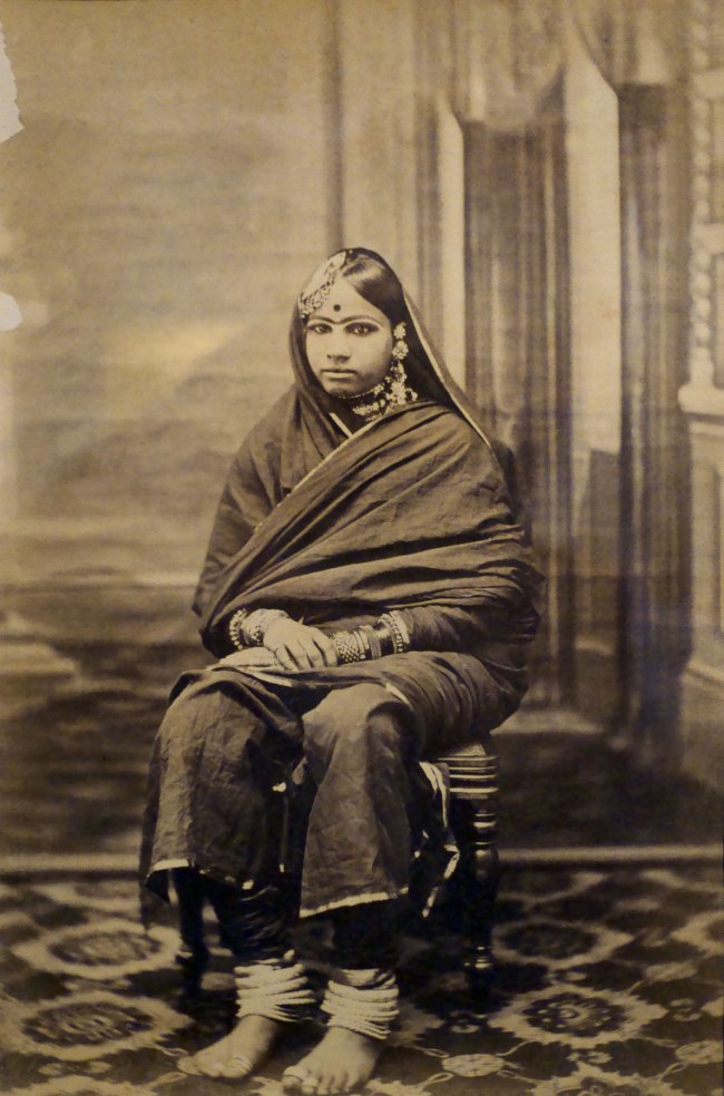 Sawai Ram Singh II, Maharaja of Jaipur (Indian, 1833-1880) 'Portrait of a courtesan' c. 1860 (installation view)