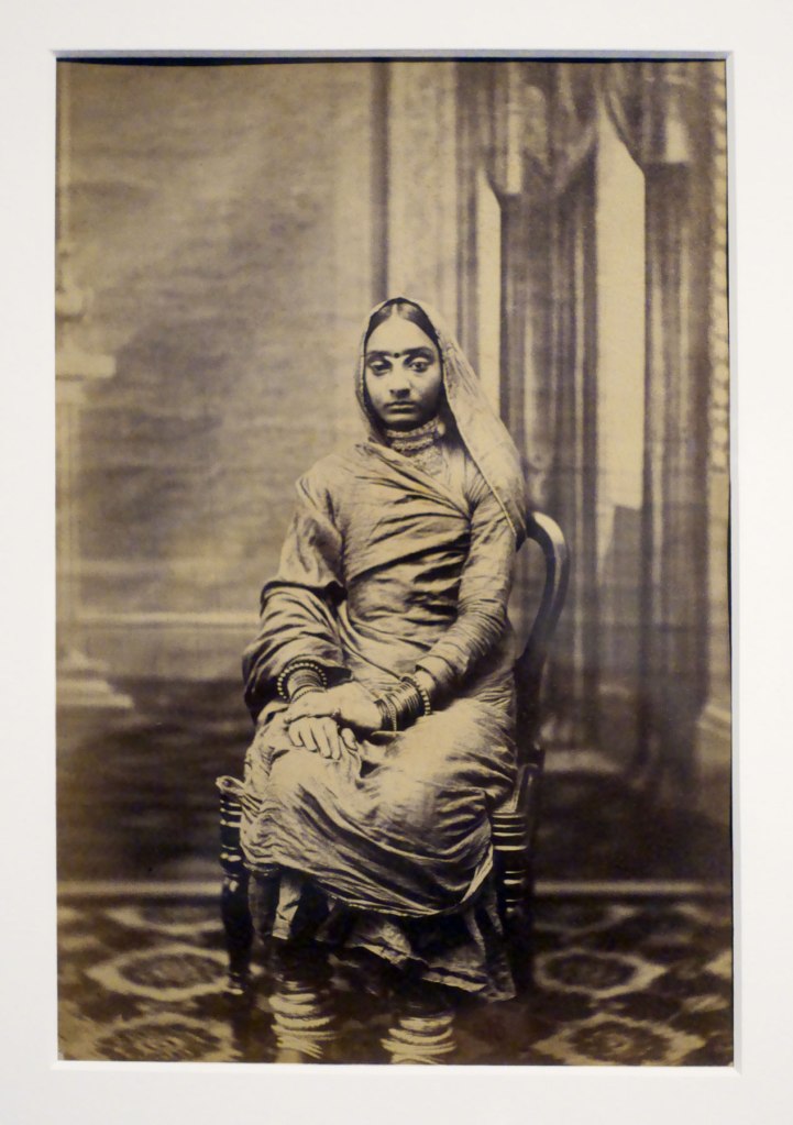 Sawai Ram Singh II, Maharaja of Jaipur (Indian, 1833-1880) 'Portrait of a courtesan' c. 1860 (installation view)