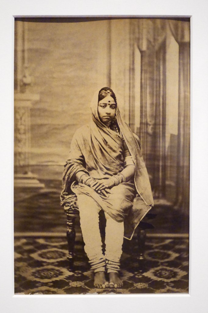 Sawai Ram Singh II, Maharaja of Jaipur (Indian, 1833-1880) 'Portrait of a courtesan' c. 1860 (installation view)