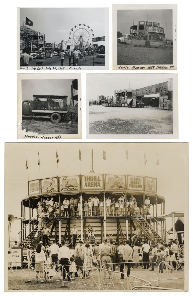 Unknown photographers (American) 'Wild animals and motordromes and motorcycle "hell riders"' Various dates