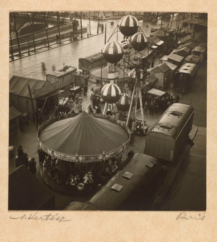 André Kertész (Hungarian, 1894-1985) 'Fairground, Quai de l'Hôtel de Ville' 1926