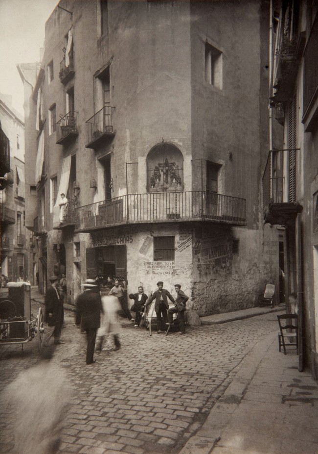 Adolf Mas (Spanish, 1861-1936) 'Entrades als carrers Graciamat i Sant Crist de la Tapineria' Before 1911