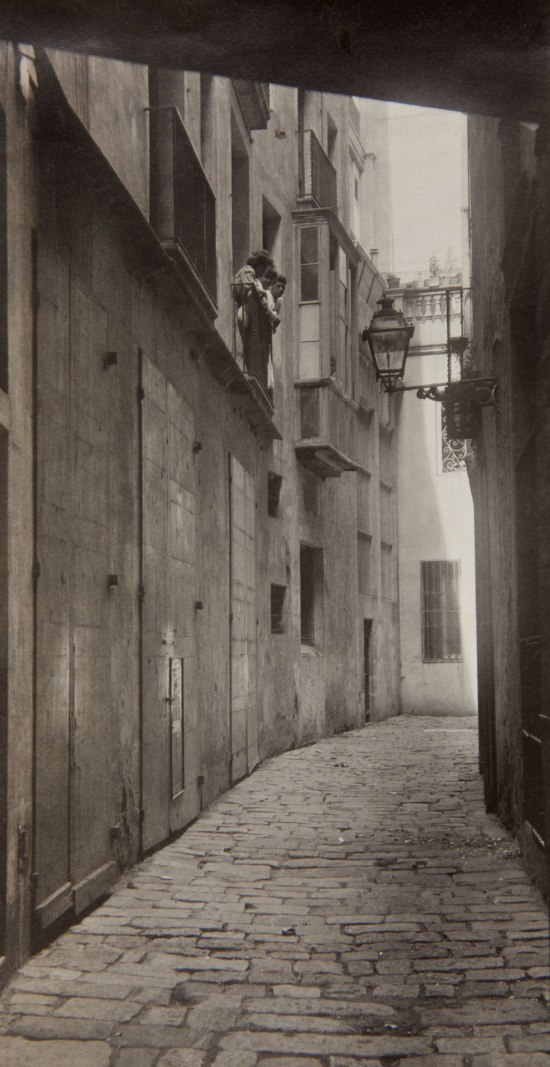 Adolf Mas (Spanish, 1861-1936) 'Carrer del Sant Crist de l'Argenteria des del carrer Argenteria' (Street of the Sant Crist de l'Argenteria from Argenteria street) Before 1911