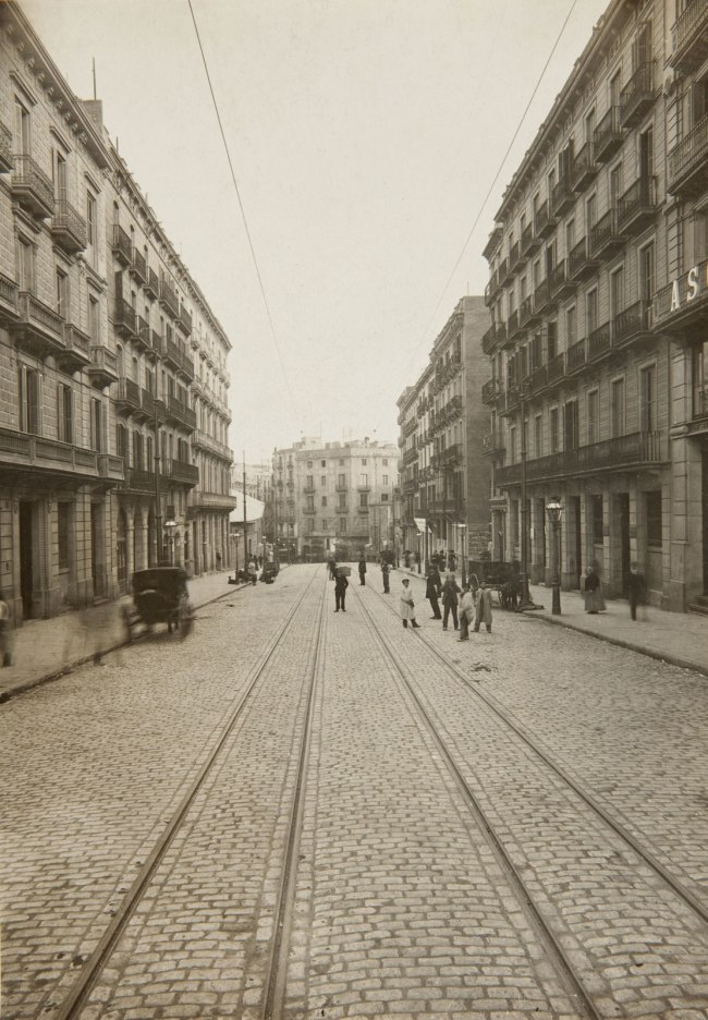 Adolf Mas (Spanish, 1861-1936) 'Untitled (Street)' Before 1911