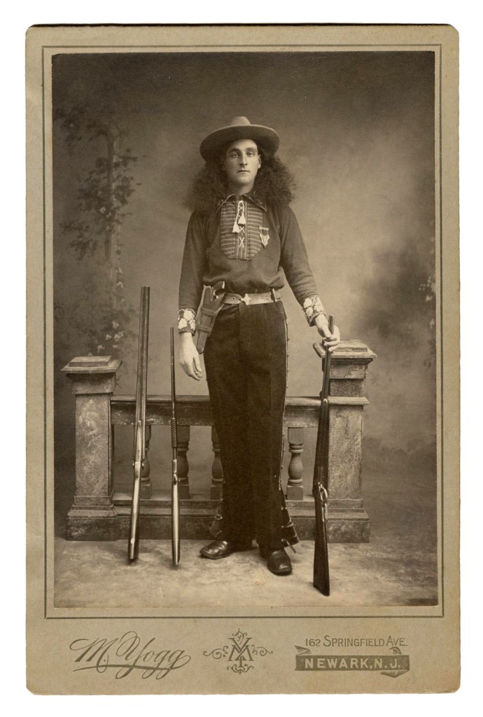 Morris Yogg (American, active c. 1885 to 1935, d. 1939). 'Sharpshooter Wyoming Jack' c. 1890s