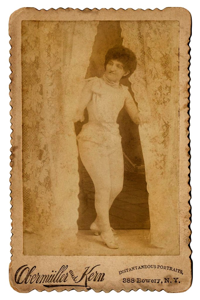Obermüller and Kern, 388 Bowery, N.Y. 'Amy Arlington, snake charmer' c. 1880s-1890s