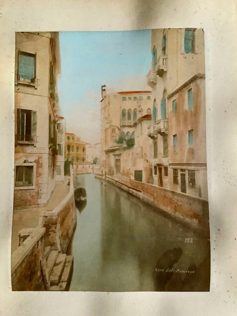 Fratelli Gajo – Piazza S.Marco 139 – Venezia. '153 Rivo delle Maravege' 1880s