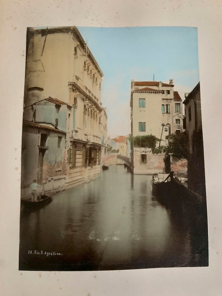 Fratelli Gajo – Piazza S.Marco 139 – Venezia. '58. Rio S. Agostino' 1880s