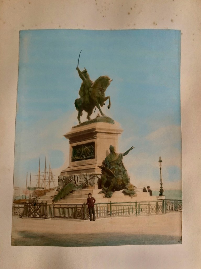 Fratelli Gajo – Piazza S.Marco 139 – Venezia. 'Untitled [Statue of King Vittorio Emanuel II by the sculptor Ettore Ferrari 1887]' c. 1887