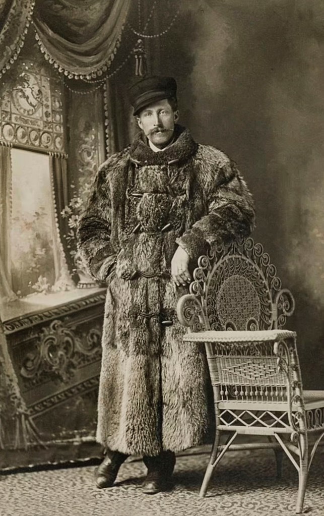 Unidentified artist (American) 'Man in a fur coat' 1910
