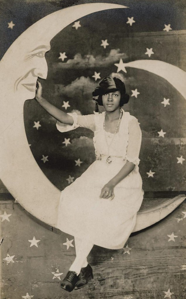 Unidentified artist (American) 'Paper Moon Portrait of a Young Woman' 1917 or later