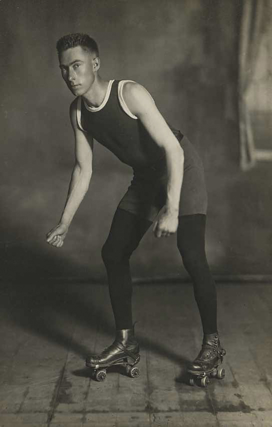 Unidentified artist (American) 'Roller skater, Frankfort, Michigan' about 1914
