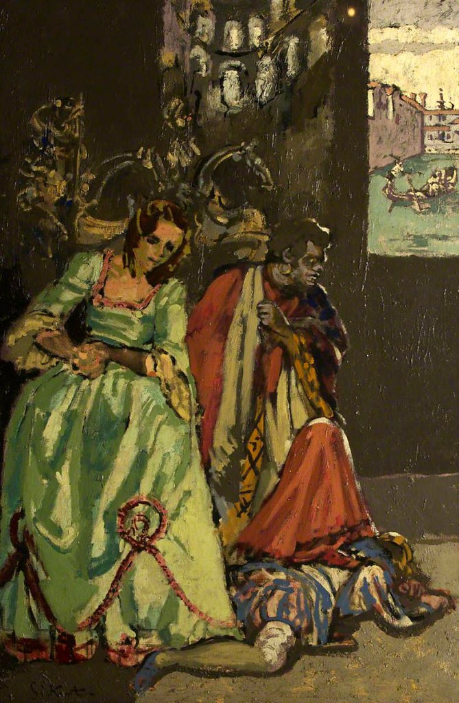 Walter Richard Sickert (British, 1860-1942) 'Variation on 'Othello'' c. 1933-1934