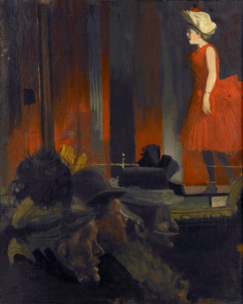 Walter Richard Sickert (British, 1860-1942) 'The P.S. Wings in the O.P. Mirror' c. 1888-1889