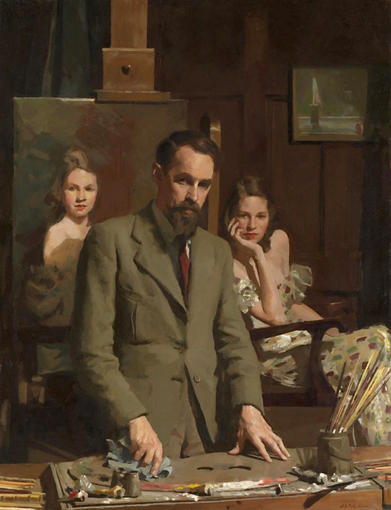 A. D. Colquhoun (Australian, 1894-1983) 'Artist and sitter' c. 1938