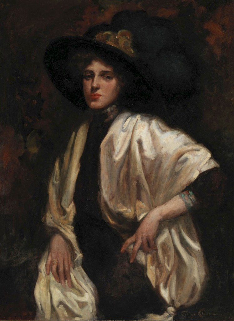  Evelyn Chapman (Australian, 1888-1961) 'Self portrait' 1911