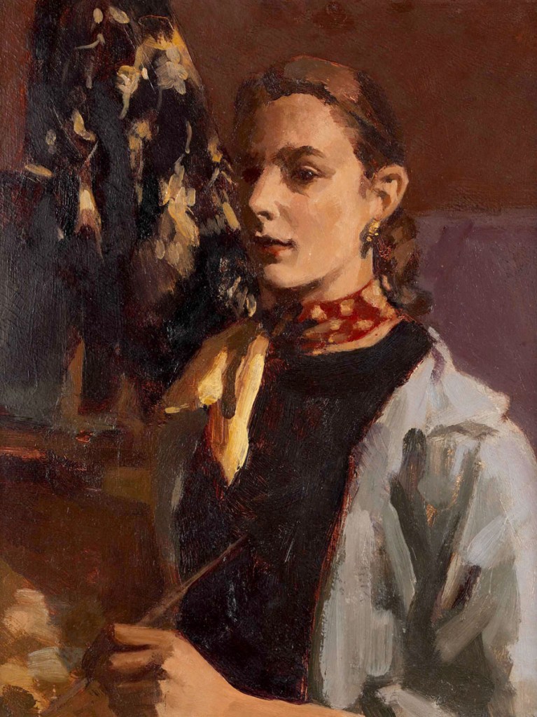 Janet Dawson (Australian, b. 1935) 'Self Portrait' Between 1951 and 1953