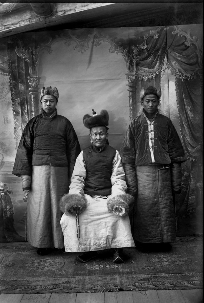 Unknown photographer. 'Untitled [Three Mongolian men]' 1910s-1920s