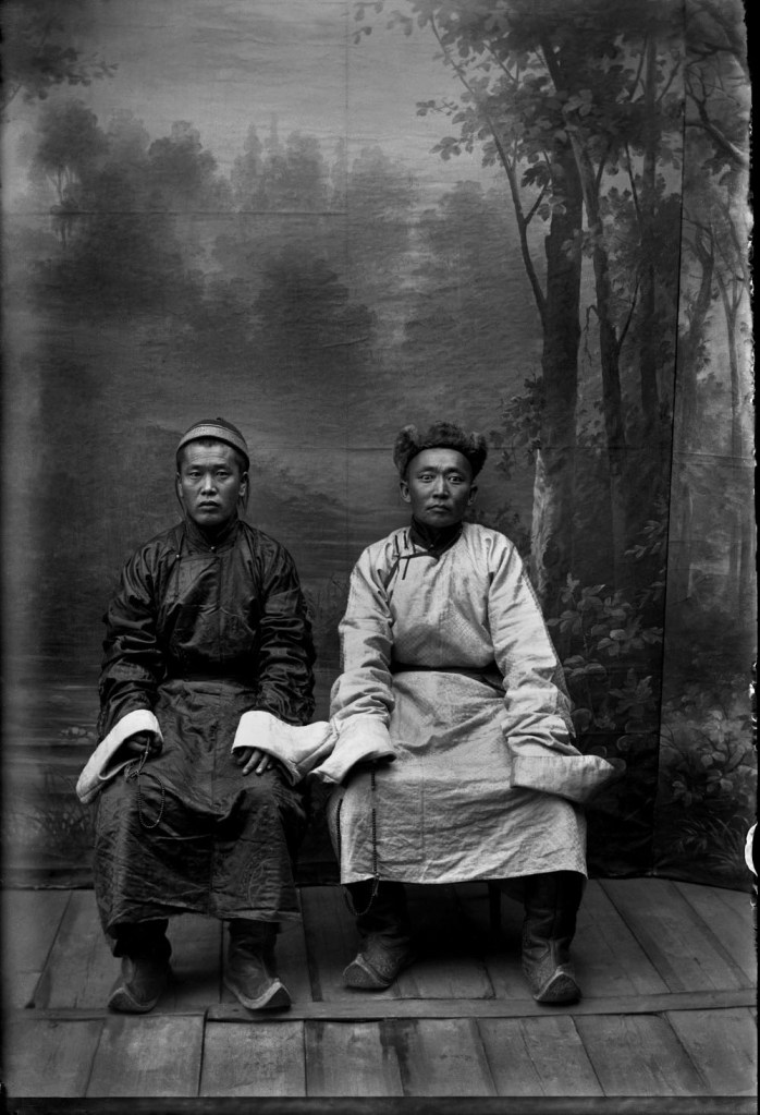Unknown photographer. 'Untitled [Two Mongolian men]' 1910s-1920s