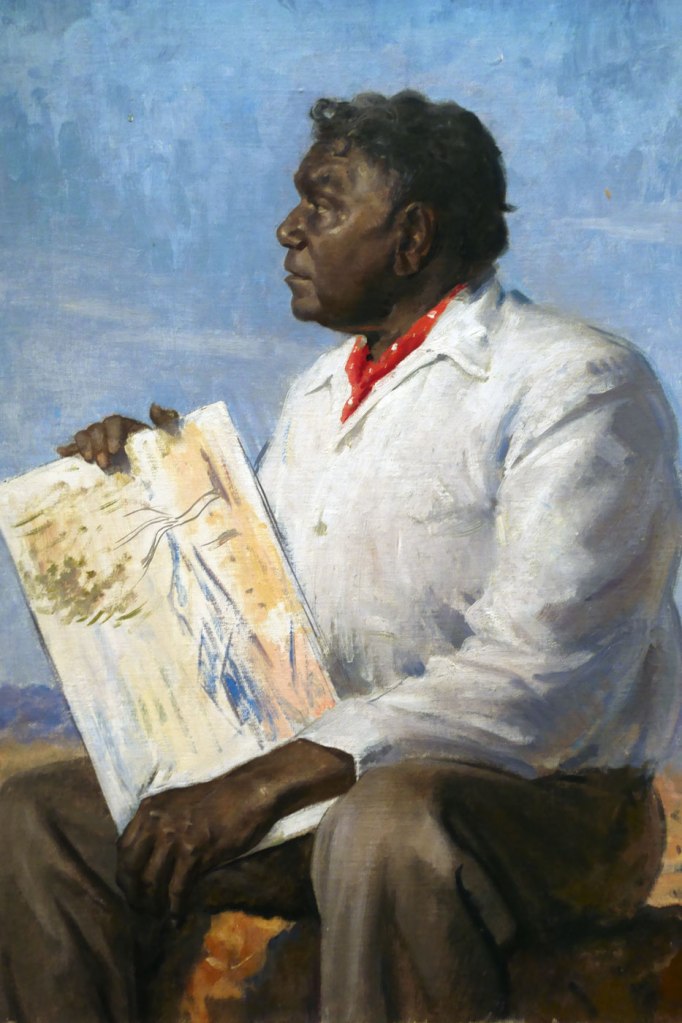 William Dargie (Australian, 1912-2003) 'Albert Namatjira' 1958 (installation view detail)