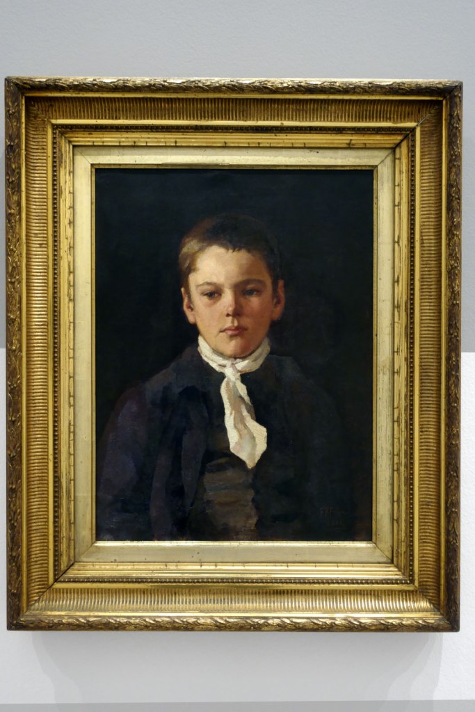 Florence Fuller (Australian born South Africa, 1867-1946, Australia from 1868) '(Paper boy)' 1888 (installation view)