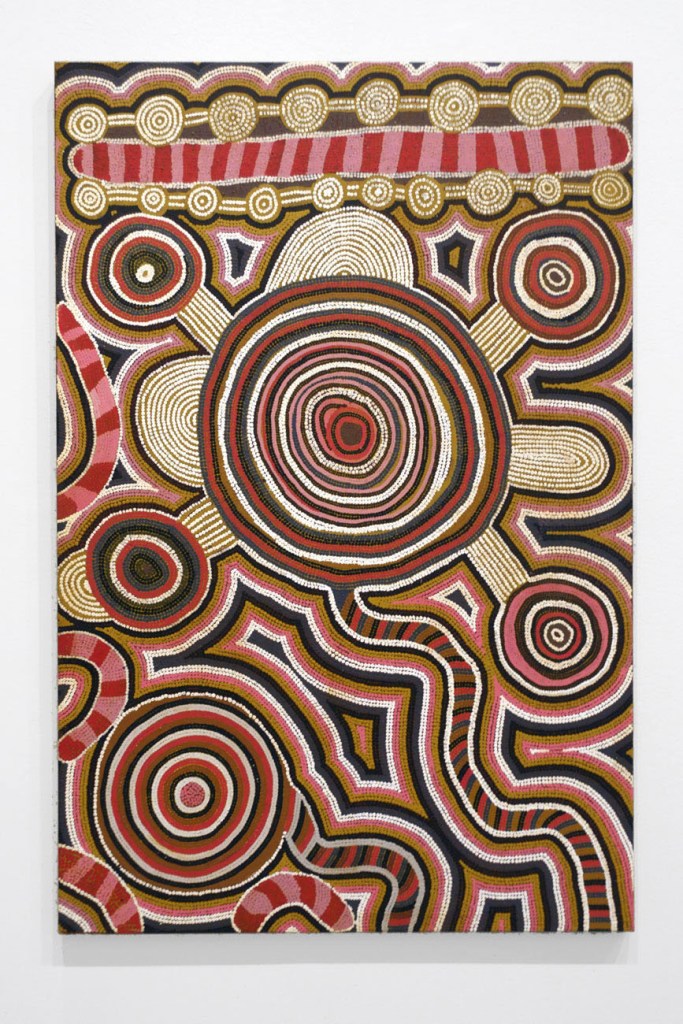 Uta Uta Tjangala (Australian / Puntupi, c. 1926-1990) 'Ngurrapalangu' 1989 (installation view)
