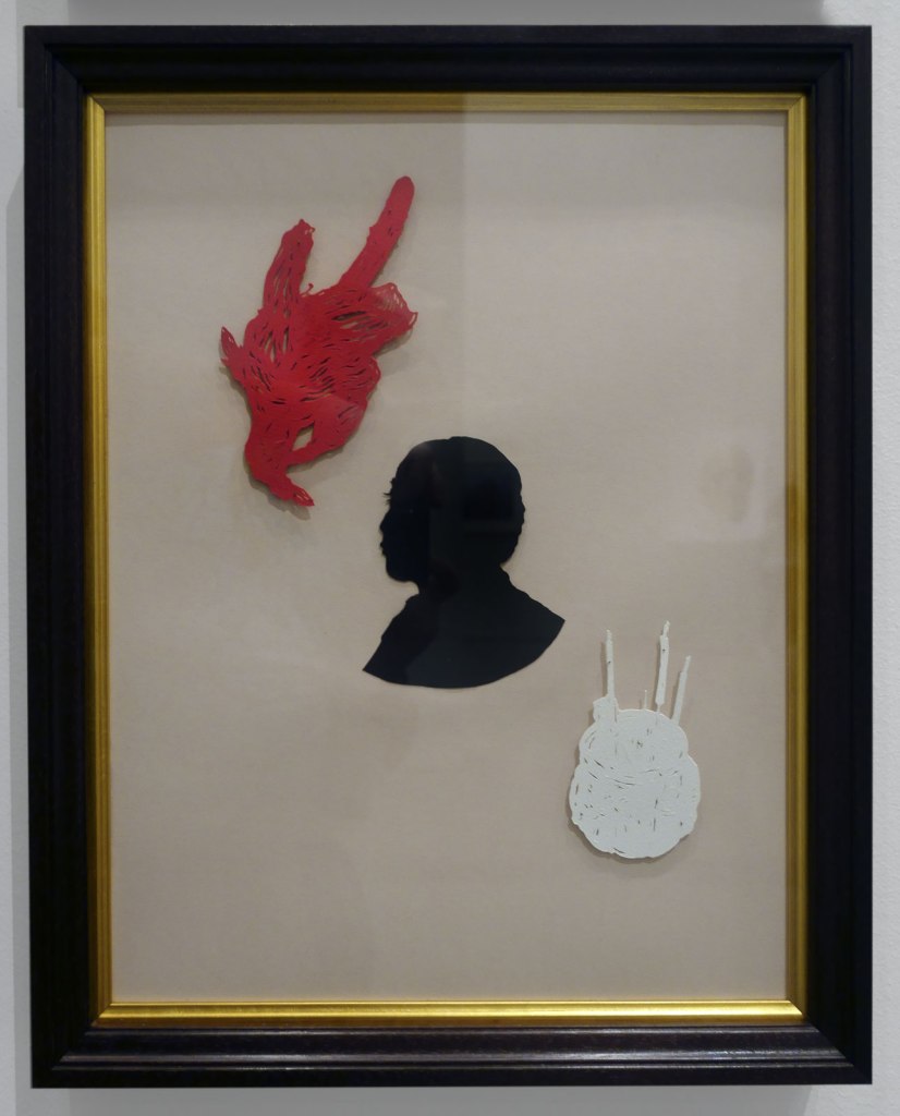 Pamela See (Australian, b. 1979) 'Making Chinese Shadows (sixteen silhouette portraits)' 2018 (installation view detail)