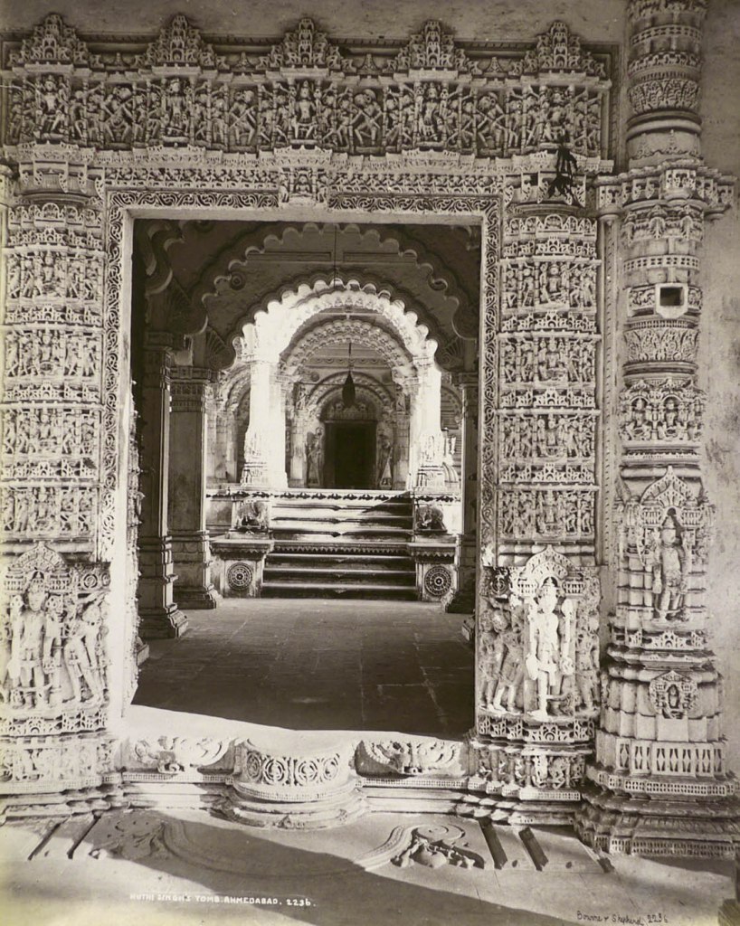 Samuel Bourne (British, 1834-1912) 'Temple, Mount Abu, Rajasthan' c. 1875