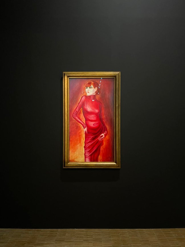Otto Dix (German, 1891-1969) 'Bildnis der Tänzerin Anita Berber' (Portrait of the dancer Anita Berber) 1925 (installation view)