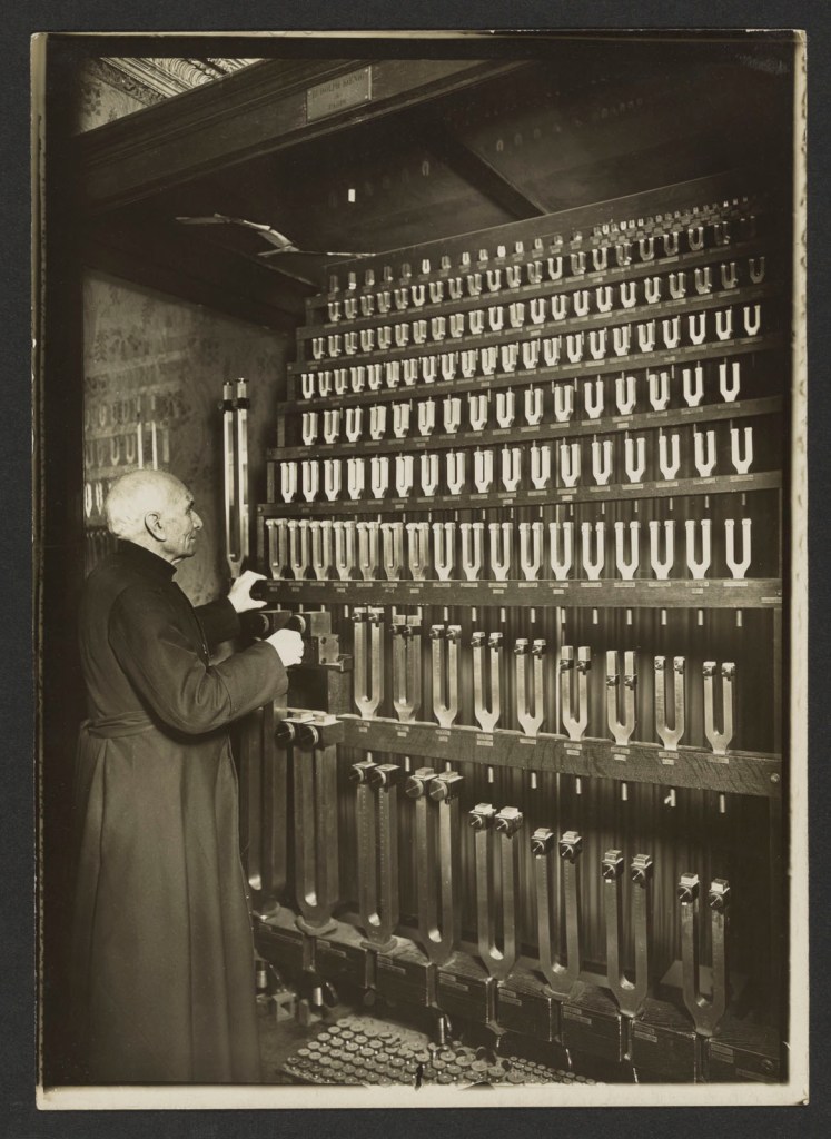 Albert Harlingue (French, 1879-1963) 'Abbot Rousselot's Collection of Tuning Forks' about 1924