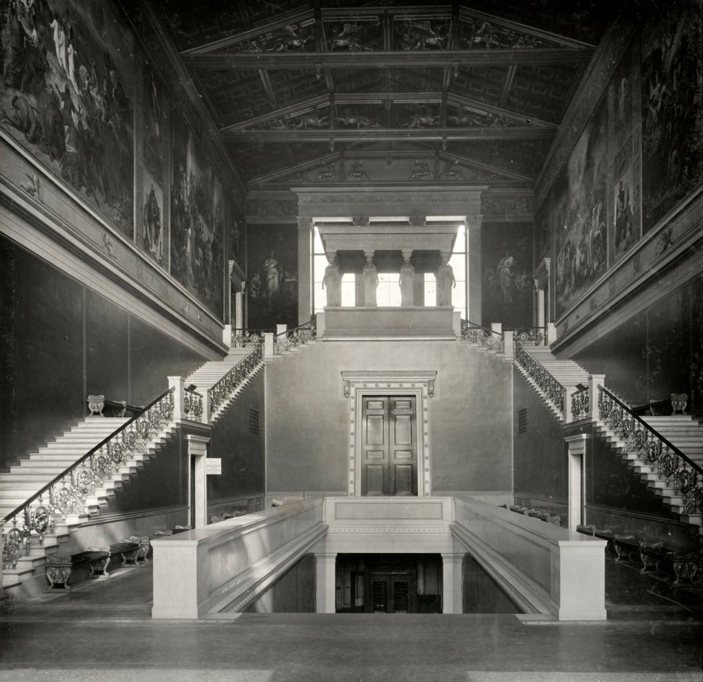 Königlich Preußische Messbildanstalt (Royal Prussian Metrology Institute) 'Stair case, Berlin' c. 1890