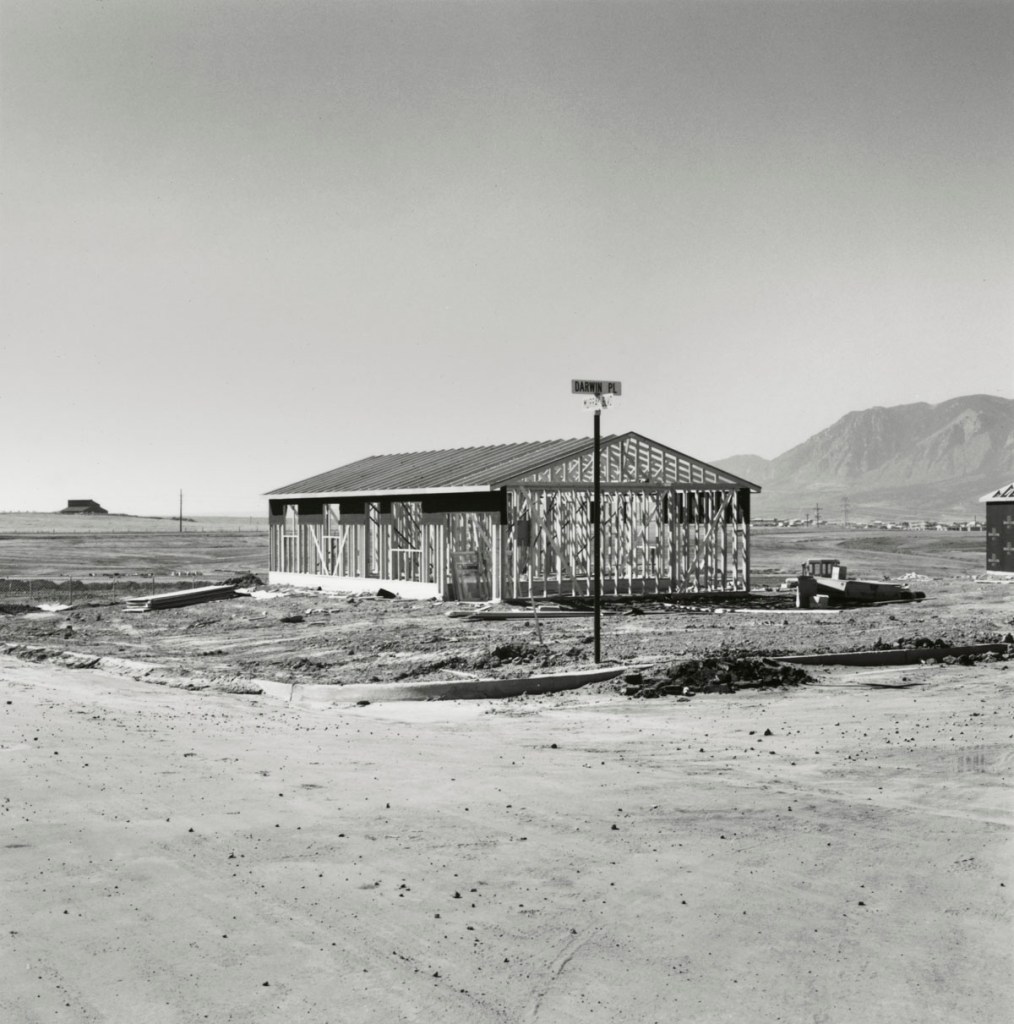 Robert Adams (American, b. 1937) 'Frame for a Tract House, Colorado Springs' 1969, printed 1984
