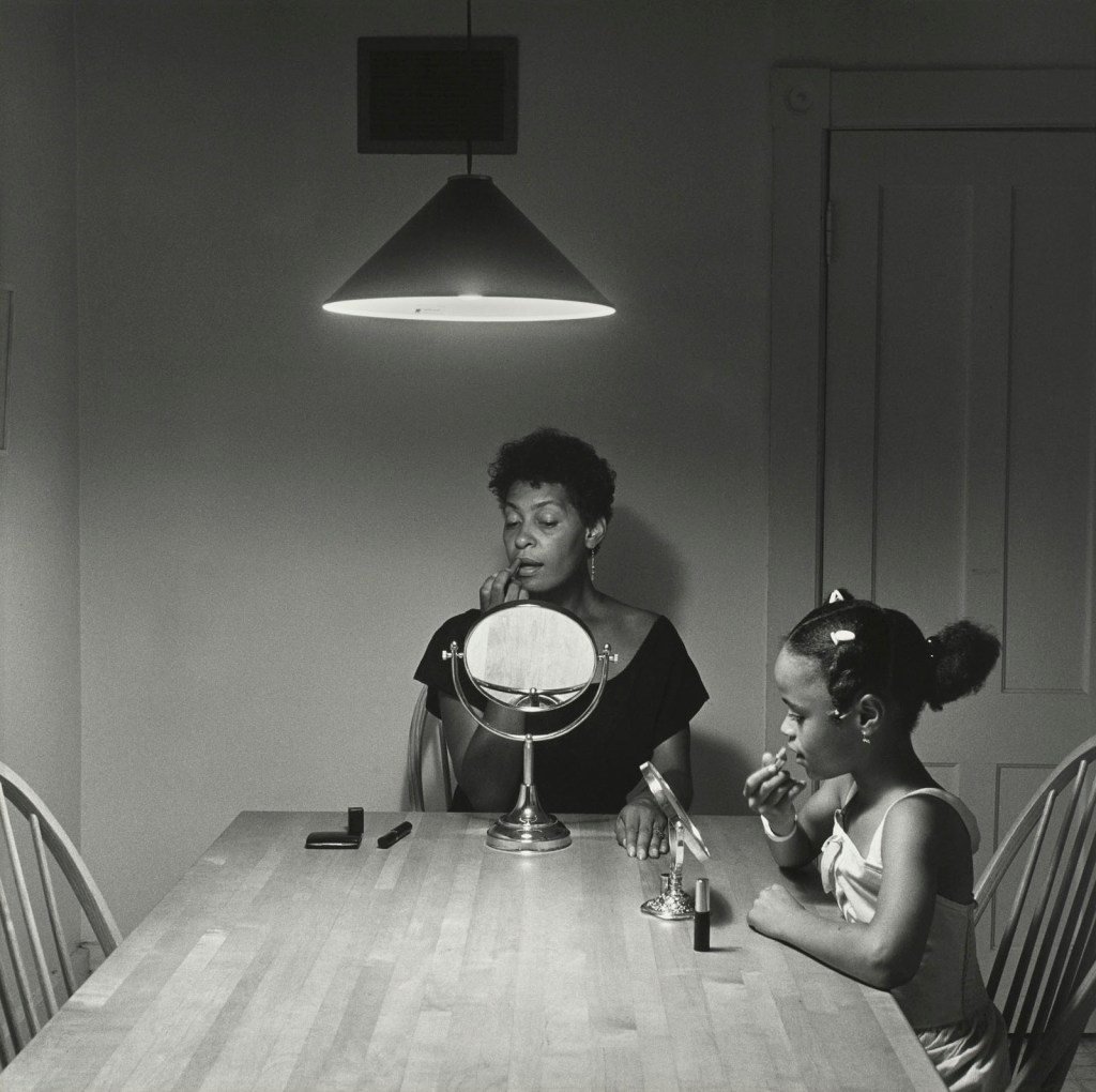 Carrie Mae Weems (American, b. 1953) 'Untitled (Woman and Daughter with Makeup)' 1990