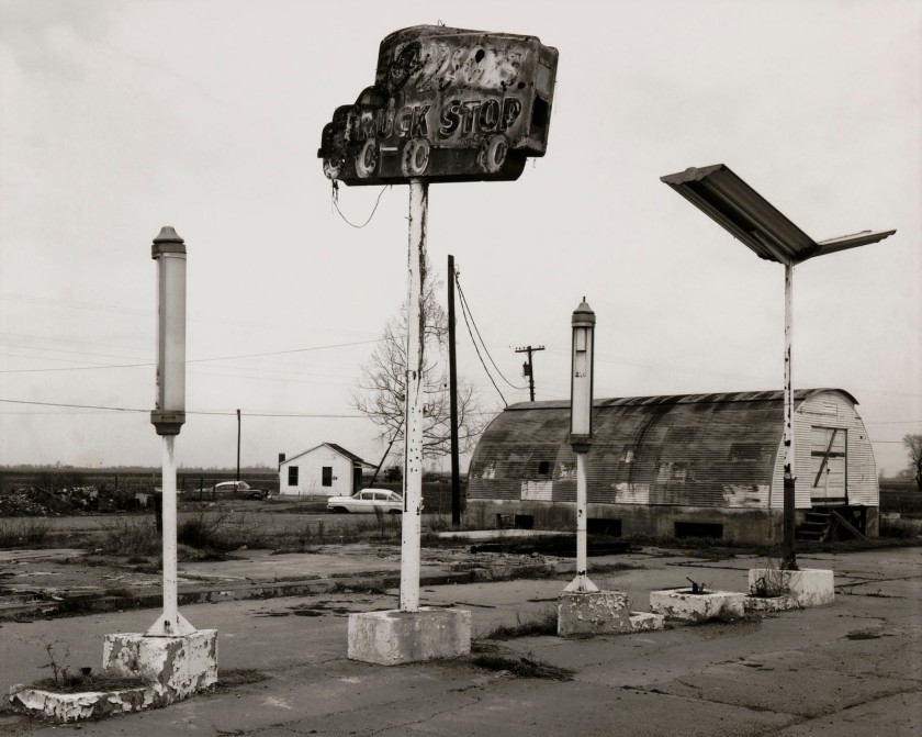 Jim Dow (American, b. 1942) 'Abandoned Truck Stop. US 61/AR 150, near Number Nine, Arkansas' 1970