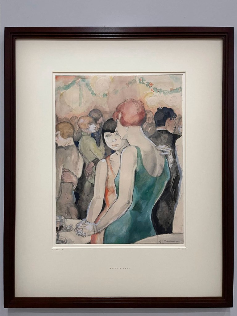 Jeanne Mammen (German, 1890-1976) 'Two Women, Dancing' c. 1928 (installation view)