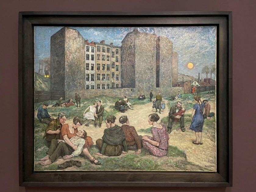 Hans Baluschek (German, 1870-1935) 'Sommernacht' (Summer Evening) 1929 (installation view)