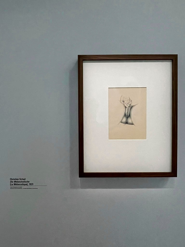 Christian Schad (German, 1894-1982) 'Die Melancholische' (The Melancholy) 1931 (installation view)