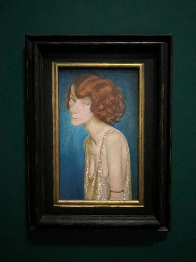 Otto Dix (German, 1891-1969) 'Rothaarige Frau (Damenporträt)' Red-haired woman (female portrait) 1931 (installation view)