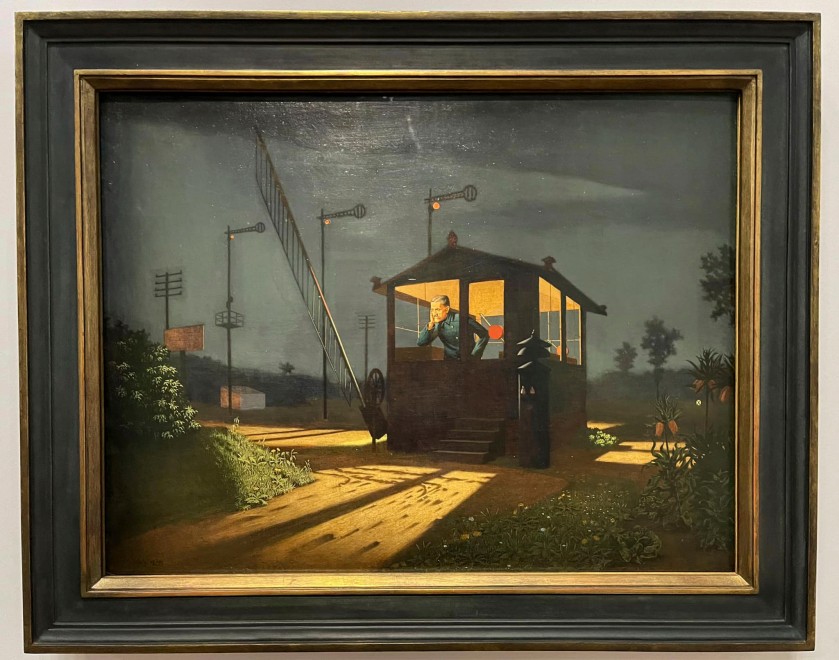 Georg Scholz (German, 1890-1945) 'The House of Gatekeeper' 1924 (installation view)
