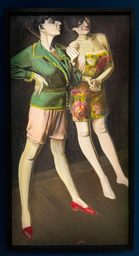 Karl Hubbuch (German, 1891-1979) 'Zweimal Hilde' (Twice Hilde) c. 1929 (installation view)