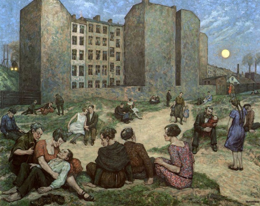Hans Baluschek (German, 1870-1935) 'Sommernacht' (Summer Evening) 1929
