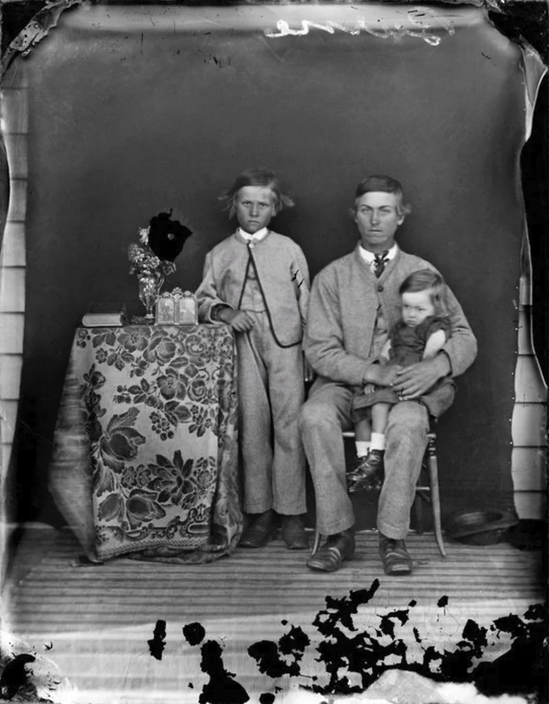 William James Harding (New Zealand, 1826-1899) 'Members of the Burne family' Between 1856-1889