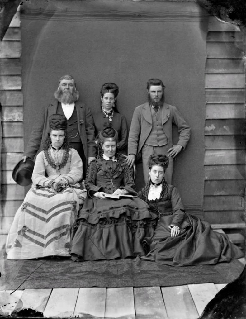 William James Harding (New Zealand, 1826-1899) 'Unidentified family group' 1870-1889