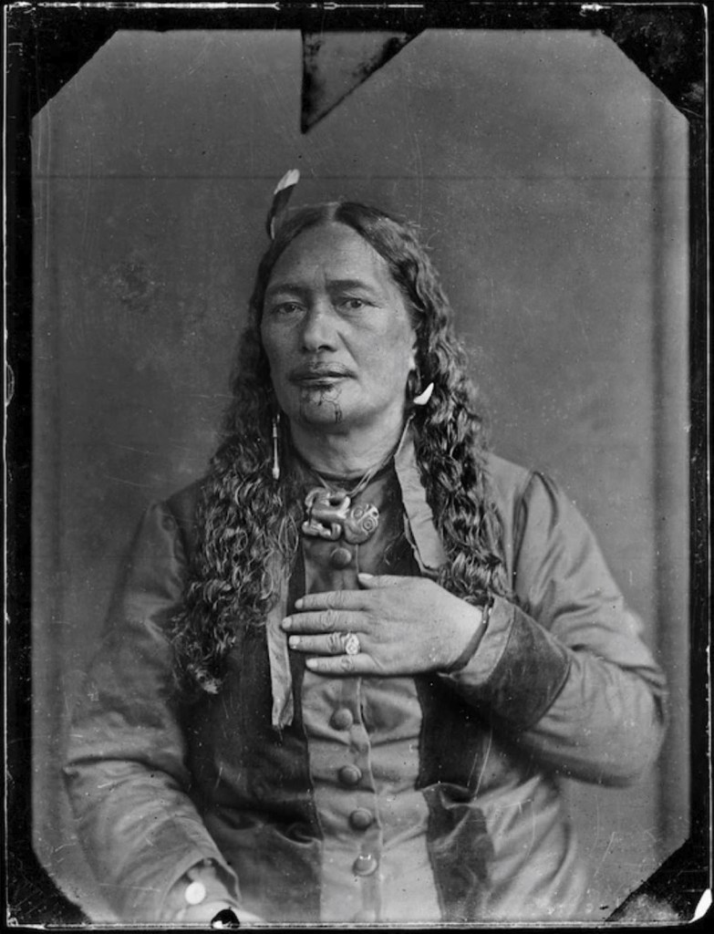 William James Harding (New Zealand, 1826-1899) 'Unidentified Māori woman' c. 1880