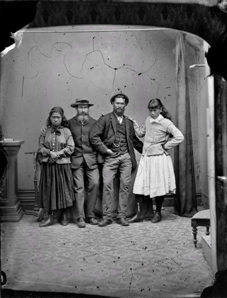 William James Harding (New Zealand, 1826-1899) 'Unidentified men and women' Between 1856-1889