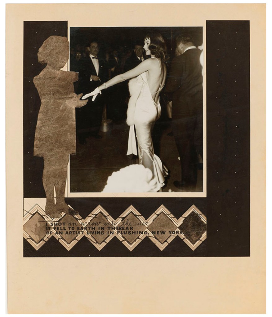 Ray Johnson (American, 1927-1995) 'Untitled ("I shot an arrow into the air..." with Shirley Temple and Vikki Dougan)' c. 1970-1972 Ray Johnson (American, 1927-1995) 'Untitled ("I shot an arrow into the air..." with Shirley Temple and Vikki Dougan)' c. 1970-1972