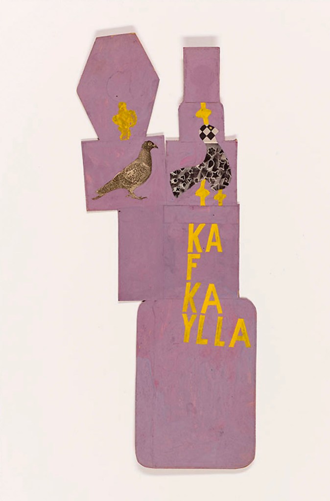 Ray Johnson (American, 1927-1995) 'Untitled (Moticos with KAFKAYLLA)' c. 1953-1954 Ray Johnson (American, 1927-1995) 'Untitled (Moticos with KAFKAYLLA)' c. 1953-1954