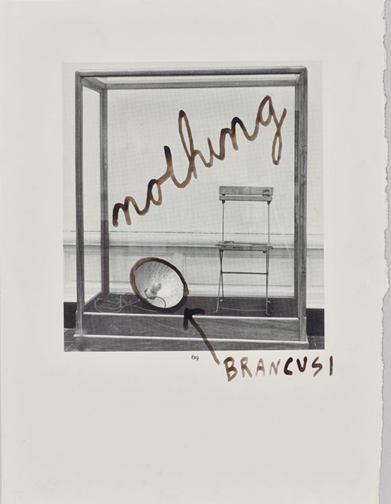 Ray Johnson (American, 1927-1995) 'Untitled (Nothing with Brancusi)' Undated Ray Johnson (American, 1927-1995) 'Untitled (Nothing with Brancusi)' Undated