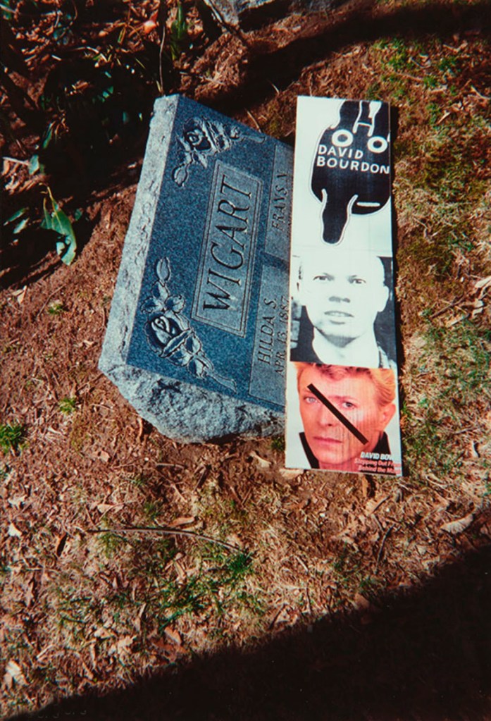 Ray Johnson (American, 1927-1995) 'WIGART grave and Movie Star of RJ between David Bs' April 1993 Ray Johnson (American, 1927-1995) 'WIGART grave and Movie Star of RJ between David Bs' April 1993