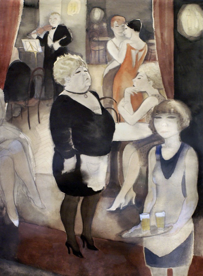 Jeanne Mammen (German, 1890-1976) 'Café Nollendorf' c. 1931